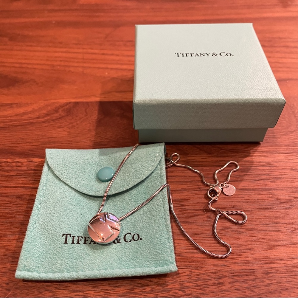 Tiffany & Co Initial K Necklace Sterling Silver